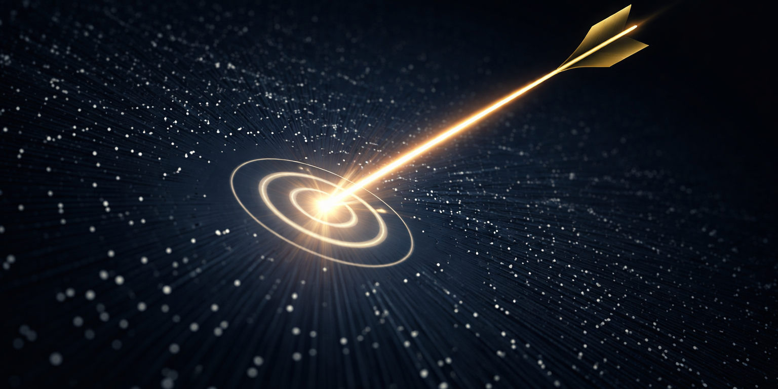 01_Flecha dourada rumo ao alvo