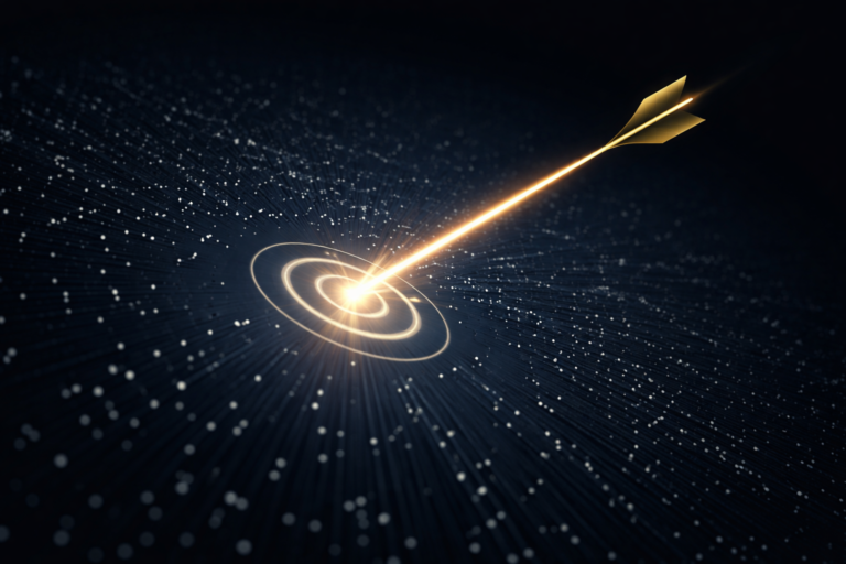 01_Flecha dourada rumo ao alvo